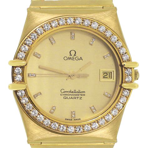 Omega Constellation watch with diamonds